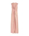Max Mara Bridal Pilard Gathered Maxi Gown In Pink