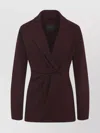 Max Mara Cherry Red Triacetate Alare Cady Jacket In Burgundy