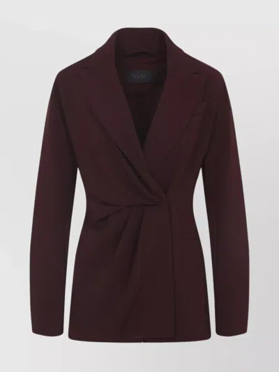 MAX MARA TWISTED FRONT LONGLINE JACKET
