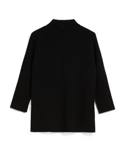 Max Mara Twisted Knitted Sweater In Black