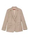 Max Mara Two-button Blazer In Neutral