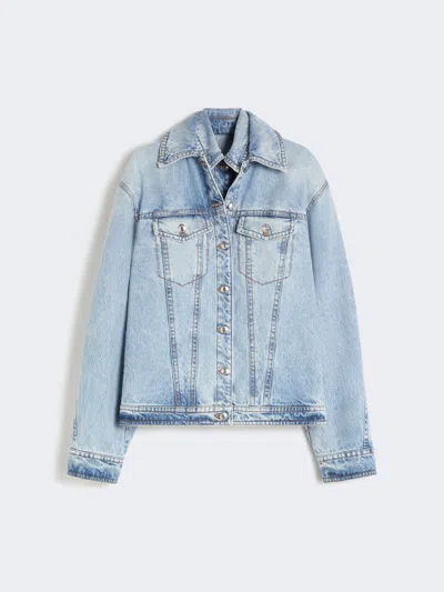 Max Mara Two-piece Denim Jacket In Blue