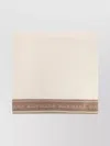 Max Mara Two-tone Fringed Edge Scarf In Brown