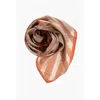 Max Mara Two-tone Silk Carre90 Foulard With Logo Print