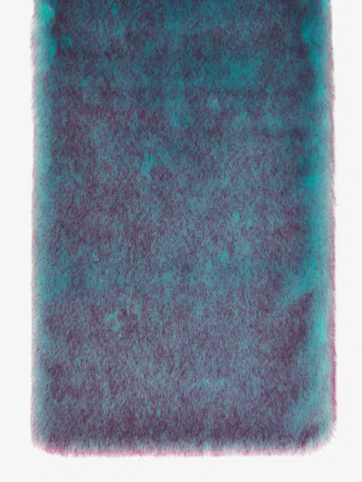 Max Mara Two-tone Stole In Green