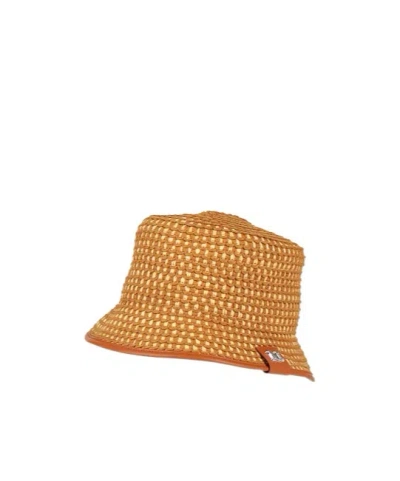 Max Mara Two-tone Bucket Hat In Brown