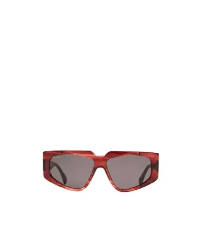 Max Mara Two-tone Sunglasses In Red