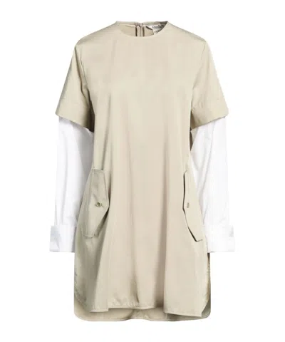 Max Mara Two-tone Trumpet Skirt In Neutral