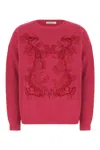 Max Mara Tyrian Purple Wool Blend Sweater In 018