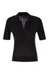 Max Mara Uberta - Wool And Silk Polo Shirt With Sequins