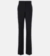 Max Mara High Waist Slim Fit Trousers In Black
