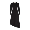 Max Mara Ulla Asymmetric Dress In Black