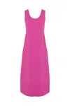 Max Mara Ultimo Canvas Dress In Fuxia