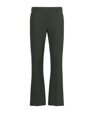 Max Mara Umanita Cropped Trousers In Green