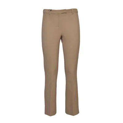 Max Mara Umanita Pants In Beige Cotton