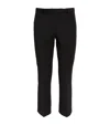 Max Mara Ladies Black Umanita Merino Wool Blend Trousers In Black