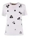 Max Mara Umano Beaded T-shirt In White