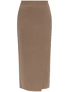 Max Mara Umbria Midi Skirt In Brown