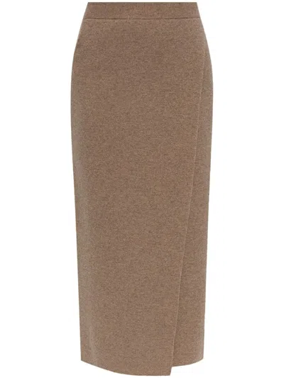 Max Mara Umbria Midi Skirt In Multicolor