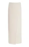Max Mara Umbria Wool-cashmere Skirt In White
