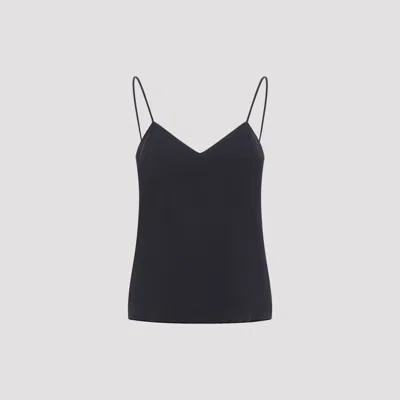 Max Mara Unghia Tank Top Seta Lavata In Blue