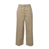 Max Mara Unique Pants In Camel Gabardine In Brown