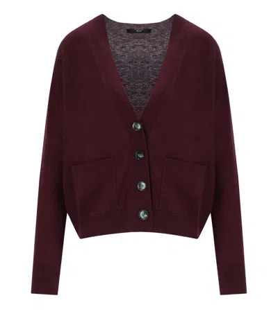 Max Mara Unito Burgundy Cardigan