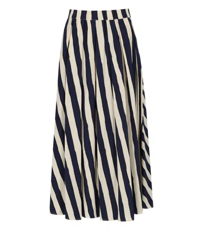 Max Mara Uomo Striped Skirt In Multi