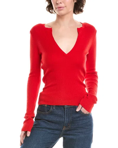 Max Mara Urlo Silk & Cashmere-blend Sweater In Red