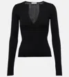 Max Mara Black Urlo Silk-cashmere Pullover In Black