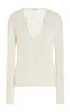 Max Mara Urlo Silk-cashmere Sweater In Neutral
