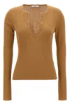 Max Mara Urlo Sweaters And Cardigans Beige In Brown