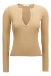 Max Mara Ribbed V-neck Sweater
