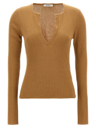 Max Mara 'urlo' Sweater In Brown