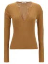 Max Mara Urlo Sweaters And Cardigans Beige In Brown