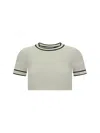 Max Mara Uscio Top In Bianco Avorio