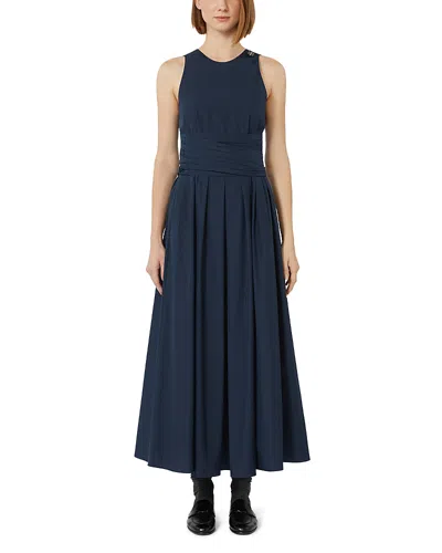 Max Mara Ussita Ultramarine Cotton Dress In Blue