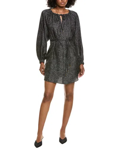 Max Mara Utilita Silk Shift Dress In Gray