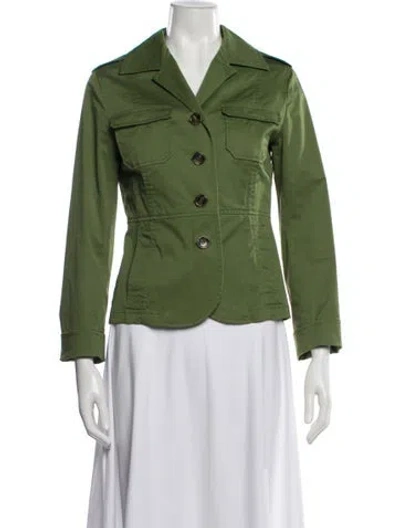 Pre-owned Max Mara Utility Jacket In Green