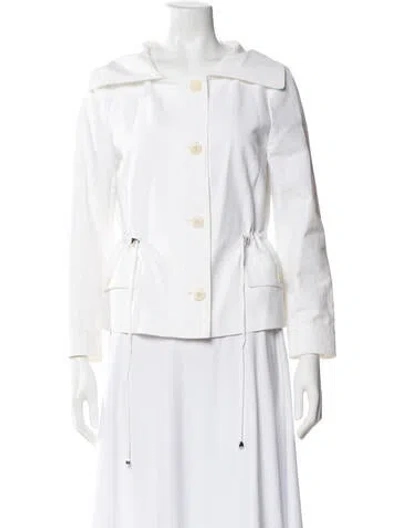 Pre-owned Max Mara Utility Jacket In White