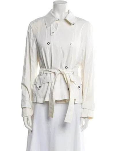 Pre-owned Max Mara Utility Jacket In White