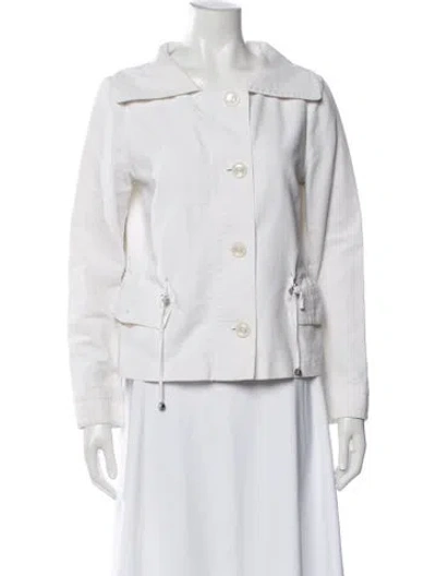Pre-owned Max Mara Utility Jacket In White