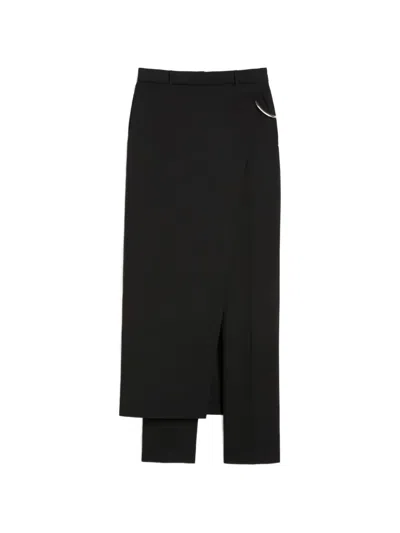 Max Mara Utopia Chain-detail Trousers In Black