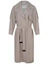 Max Mara "utrench" Trench In Gray