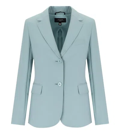 Max Mara Uva Anice Single-breasted Blazer In Blue