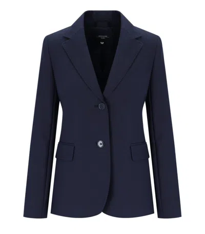 Max Mara Uva Blue Single-breasted Blazer