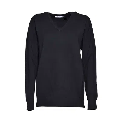 Max Mara Black Pevera V-neck Sweater