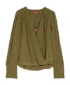 Max Mara Studio Shirt Woman Green In Green