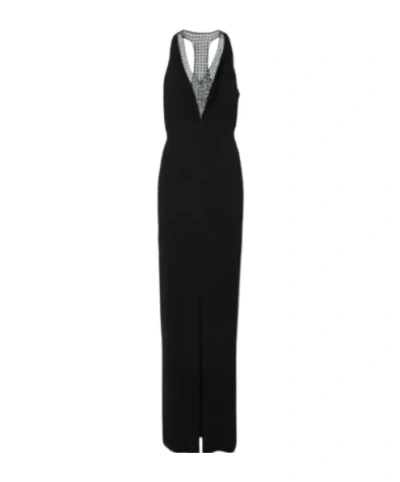Max Mara V-neck Dress In Black
