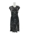 Max Mara V-neck Dress In Black